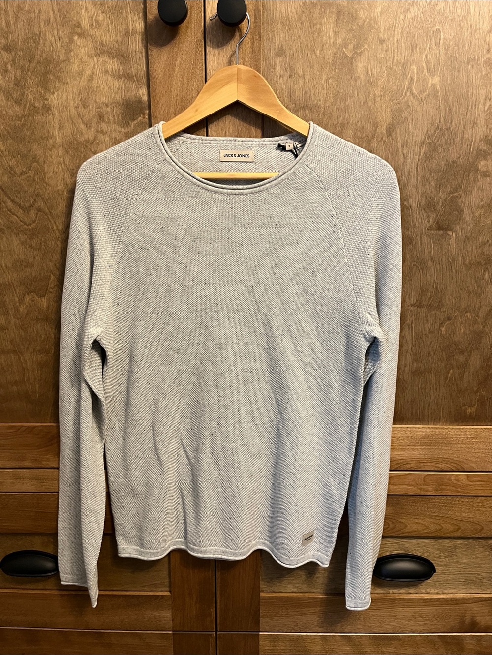 Jack & Jones Light Gray Crewneck Knit Sweater